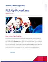 Pick Up Instructions