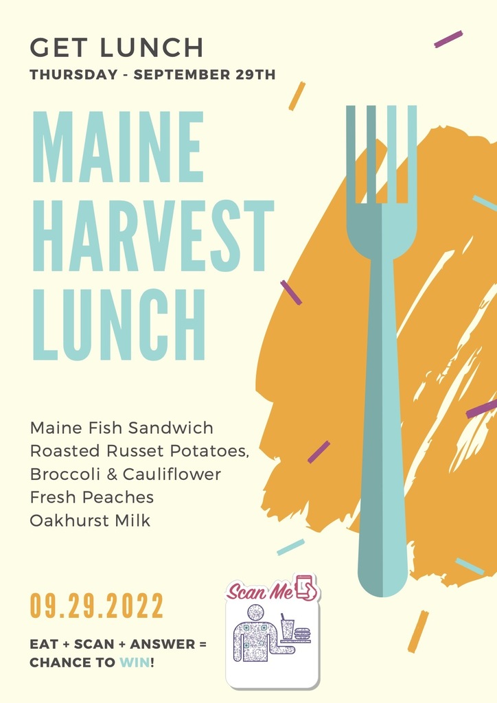 Maine Harvest Lunch poster